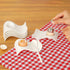 Egg Cups for Soft Boiled Eggs - Ceramic Egg Holder with 6 + 1 Egg Topper Cutter for Breakfast