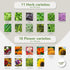 Pack 50 25,000 Garden Vegetable Seeds Pouch - Varieties of Vegetable, Herb & Flower Seeds for Planting - Non GMO