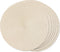 FunWheat Round Braided Placemats Set of 6, 15 inch Non-Slip Washable Table Mats for Dining Tables (Beige, 6pcs)