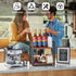 Giikin Counter Shelf Organizer, 2 Tier Kitchen Spice Rack for Countertop, Rustic Brown Wood Coffee Counter Organizer
