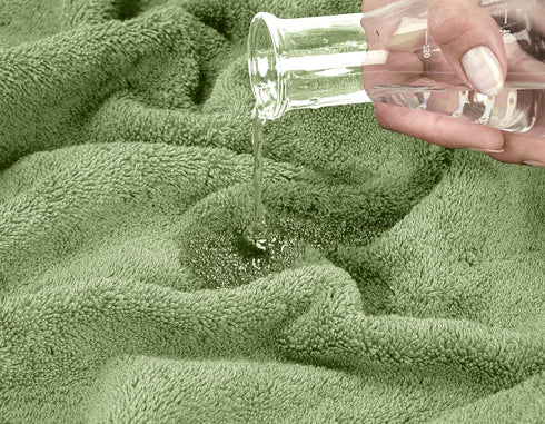 Set 600 8 100% Set Set Oakias Premium Towel GSM Piece Green - Ring Spun Cotton Highly Absorbent Towels - Super Soft