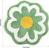 TRUEDAYS Sage Green Flower Shaped Bath Rug - Non-Slip Water Absorbent Bathroom Mat, Machine Washable