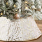25'' Christmas Tree Collar, White Christmas Tree Ring for Artificial Trees, Faux
