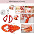 Reasmi Set 2 Cracker,2 Seafood,4 Forks,4 Shellers,2 Scissors,10 Candles,1 tool(25pcs) Crab Crackers and Tools with Crab