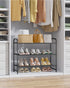 Closet Closet 25.6" 3 Kitsure Shoe Rack - Stainless Steel Shoe Organizer, Sturdy Shoe Rack for and Front Door Entrance