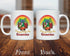 PixiDoodle St Patrick's Day Leprechaun Garden Gnome Coffee Mug, 11 oz, White