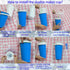 Slushie Maker Cup - DIY Magic Slushy Maker Squeeze Cup, Portable Smoothie Maker for Juices and Ice Cream (Blue)