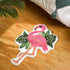 Ceenna Flamingo Bath Mat, Pink Non Slip Rugs for Bathroom Kitchen Indoor Outdoor, 27.56 x 19.69 Inches