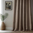 HPD Half Price Drapes Faux Linen Curtains, 1 Panel, 50W X 84L, Textured Room Darkening Drapes for Bedroom, Dutch Cocoa