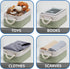 Temary Small Storage Baskets, 6 Pack Decorative Fabric Bins with Rope Handles for Organizing Clothes, Canvas Storage