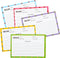 Recipe Cards 50 PCS 4x6 inch Double Sided Thick Card Stock - Original 5 Fruit Design for Recipe Binder or Box Gift