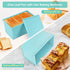 Blue Sandwich Bread Loaf Pan, 1LB Dough Capacity Rectangular Bread Pan, Non-Stick Loaf Pan with Dough Scraper Cutter for Sandwich Bread by Spmarkt