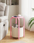 TB01BP092 TUTOTAK Small Side Table, Round End Table, Night Stand, Bedside Table, Sofa Table with Storage Basket, Living