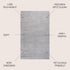 3x5, (SEU100K-3) JONATHAN Y Haze Solid Low-Pile Light Gray Indoor Area Rug Coastal,Bohemian,Minimalist,Classic