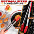 Extra Long 17.3" Tongs for Cooking & Grilling - Heat-Resistant Kitchen Tongs with Silicone Tips for BBQ