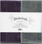 IPPINKA Nawrap Binchotan Dishcloth, Naturally Anti-Odor, 6 Ply, Absorbent, 13.5 x 13.5 in - Purple x Charcoal