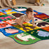 Ythropon Playroom,4x6 Kids Rugs for Feet Upgrade Ultra Non Slip Area Rug, Washable Play Mat Rug Cute Animal Carpet