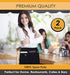 Brtex Server Aprons with 5 Pockets (2 Pack) - Commercial Grade Black Waist Aprons for Women Men, Restaurants Cafes Bars