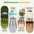 1 Pack Metal Outdoor Side Table Small Outside Round End Table for Patio Modern Accent Garden Corner Table for Small