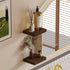 QsQueen Floating Shelves for Wall Solid Wood Square Design Wall Shelf with Hidden Brackets, Space Saving Storage