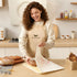 WiNDANCE 2 Packs Wide Zipper Access Beeswax Bread Bags for Homemade Bread - XL Reusable Organic Beeswax Linen Cotton