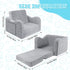 2-in-1 Kids Couch for Toddlers, Kids Sofa Chair, Comfy Soft Foldable Toddler Couch Chair for Girls and Boys