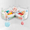 3 Compartments Bath Toy Storage Corner Bath Toy Holder for Bathtub, Kids