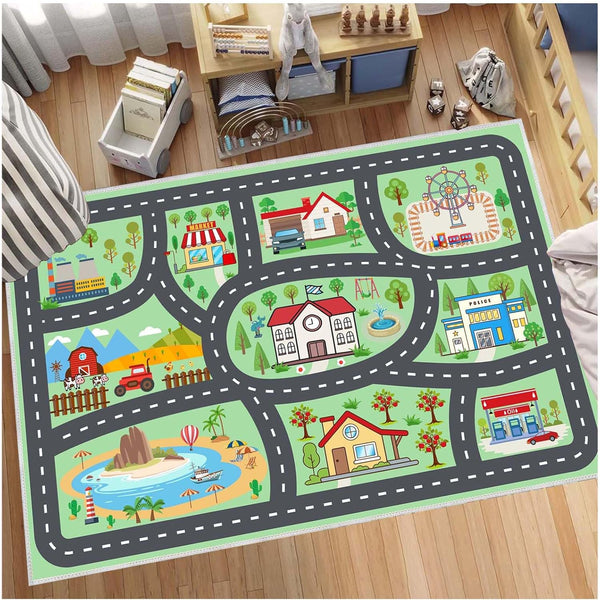 Kids Rug 39''x59'' Car Rugs Playmat Carpet for Kids Toy Cars for