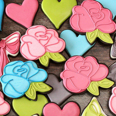 Rose Cookie Cutter, 4" Mother's Day Flower Cookie Cutter, Made in USA by Ann Clark