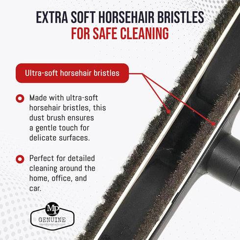 MP Maresh Products Vacuum Brush Attachment, 12" with Wheels, Compatible with Central Vac
