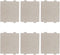 BOJACK Universal Microwave Waveguide Cover, Cutable Mica Board 118 X 99 mm (Pack of 6)