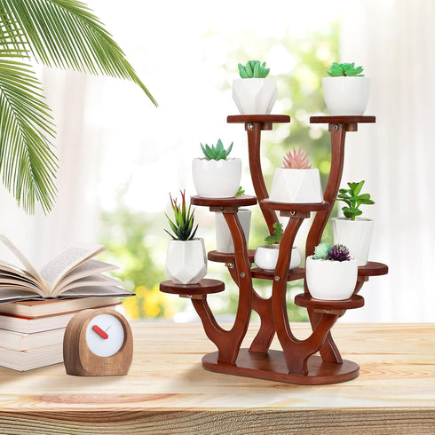 9 Jotsport Pots Mini Succulent Stand Windowsill Small Plant Stand Multi Layers Succulents Display Shelf Kitchen
