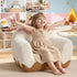 OUOZZZ 16, Cozy Toddler Chair for Ages Soft Sherpa Kids Sofa with Book Pocket & Carry Handle, Single-Seat Couch