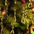 48 Pieces Crystal Ornaments Tree Decorations Beads for Chandelier Crystals Chandelier Beads Pendants for Winter