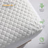 Queen Size Waterproof Mattress Protector, Rayon from Bamboo Fitted Cover with Deep Pocket Up to 18''