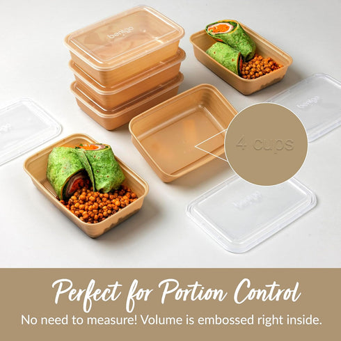 20-Piece 1-Compartment Bentgo Prep - Reusable Meal Prep Containers with Lids, PFAS & BPA Free Materials, Durable