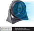 Comfort Zone Table Fan, 8 inch, 3 Speed, Electric, Wall Mountable, Adjustable Tilt, CZHV8T