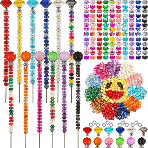 300 Pcs Garden Stakes Diy Fairy Wand Garden Stakes Kit, Colorful Large