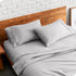 Bare Home King Size Microfiber Pillow Cases, Set of 2, Light Grey, Cooling, Easy Care