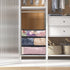 Fixwal 2pcs Clear Clothes Organizer Storage Bags, Foldable PVC Organizers with Zipper for Bedding Sets & Closet