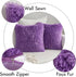 MIULEE 18 x 18 Inch Pack of 2 Luxury Faux Fur Throw Pillow Cover, Plush Cushion Cover Shell for Sofa, Bedroom, Car,