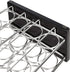 20 Amazon Basics Jars Spice Rack Organizer, Space-Saving Kitchen Organizer with Glass Spice Jars, Sturdy, Silver