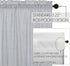 VHC Sawyer Mill Blue 2 Piece Swag Set Kitchen Curtains for Bathroom Living Room Bedroom Window Ticking Striped