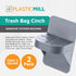PlasticMill Trash Bag Cinch - Trash Bag Holder for Standard Trash Cans, 2-Pack (Putty)