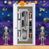 Beistle Set of 2 Plastic Spaceship Door Covers - Outer Space Galaxy Alien Theme Birthday Decorations