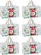 VENO 6 Pack Moving Bags, Large Christmas Storage Bins with lids, Packing