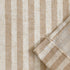 Vangao Stripe Farmhouse Kitchen Curtains 24 Inch Length Linen Blend Cafe Curtains, Semi-Sheer Small Window Treatments
