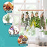 PROTITOUS 2pack 25PCS 32ft Herb Drying Rack Flower Drying with Brown Gift Tags and Natural Jute Twine herb Dryer,Herb
