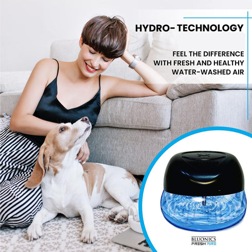 7 Bluonics Fresh Aire Water Air Washer, Air Revitalizer & Freshener with Night Light LED Changing Colors & White Noise