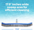440 18-inch Heavy Duty Pool Brush - Extra-Wide Metal Brush Head with Stainless Steel Wire Bristles & Curved Edges